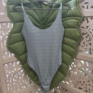 NWT Oneill Saltwater solids textured Mykonos One piece swim suit. Color: blue